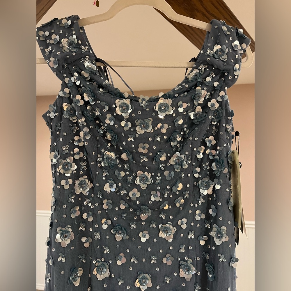 NWT Floral Sequin Gown